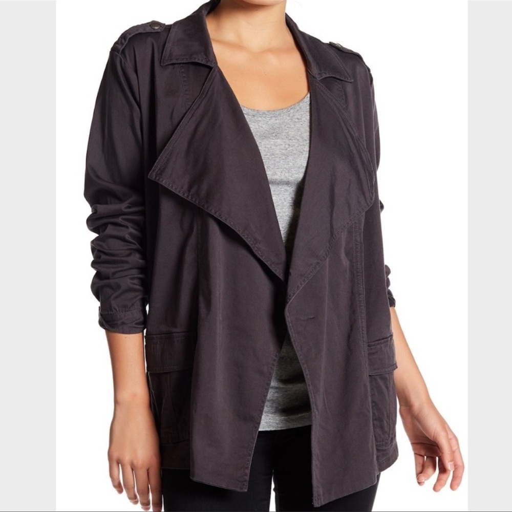 Supplies By Union Bay Tania Jacket Dark Grey Size Petite X-Small New with tags.